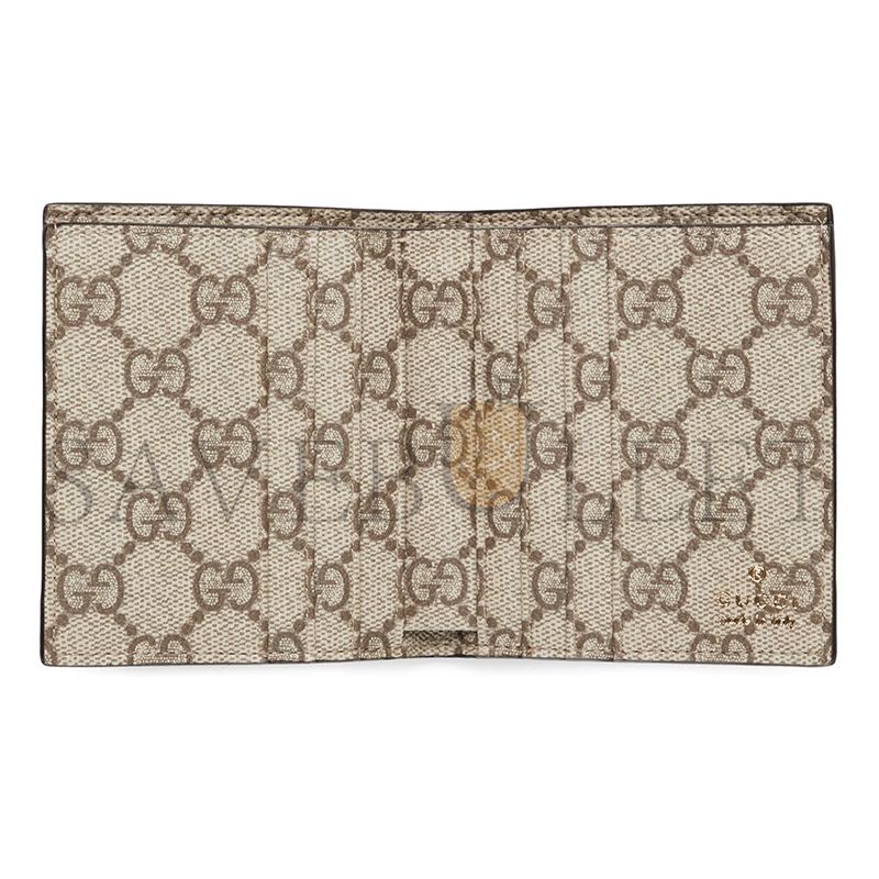GUCCI GG EMBLEM BI-FOLD EMBOSSED WALLET 818949 (20*10cm)